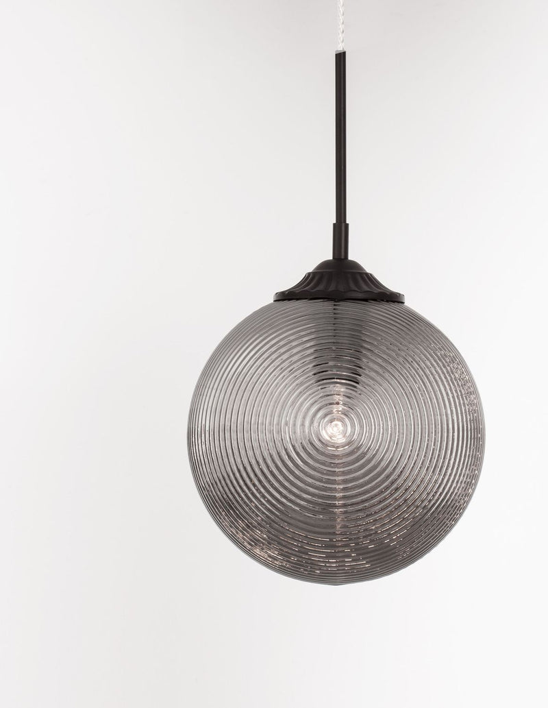 Suspension Athena noire, verre (9191210)