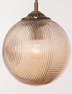 Suspension Athena dorée, verre (9191211)