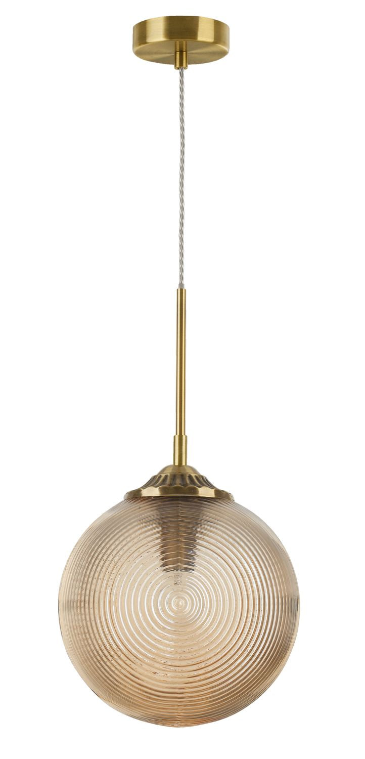 Suspension Athena dorée, verre (9191211)