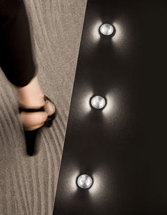 Luminaire extérieur Bang nickel, H 9 cm (9203112)