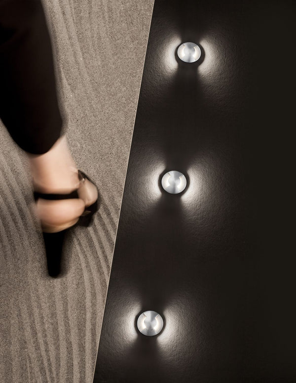 Luminaire extérieur Bang nickel, H 9 cm (9203112)