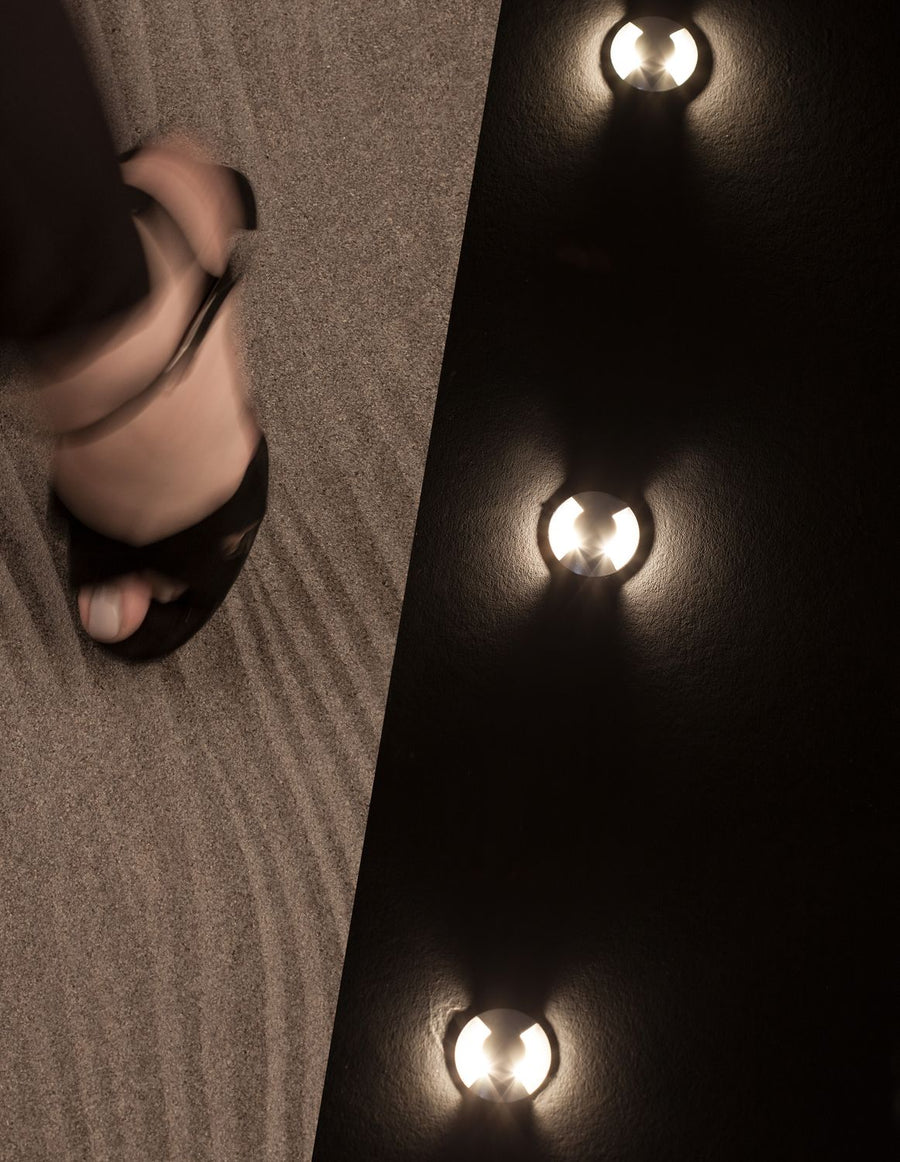 Luminaire extérieur Bang nickel, H 9 cm (9203112)