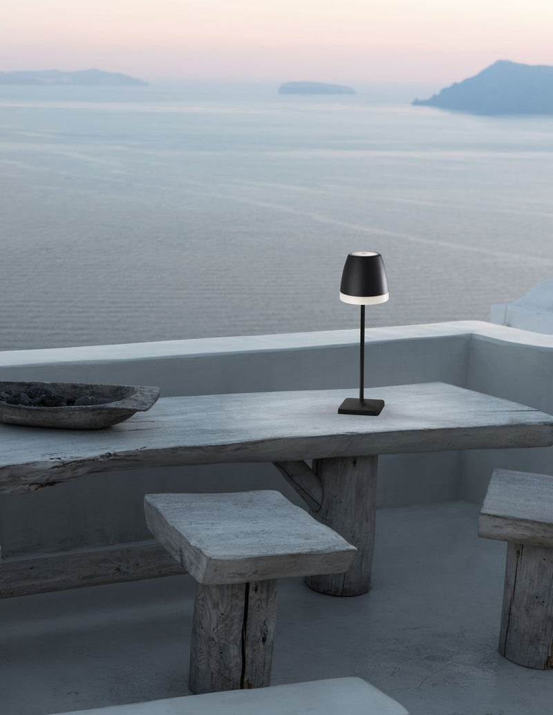 Lampe extérieure Colt noire, H 38 cm