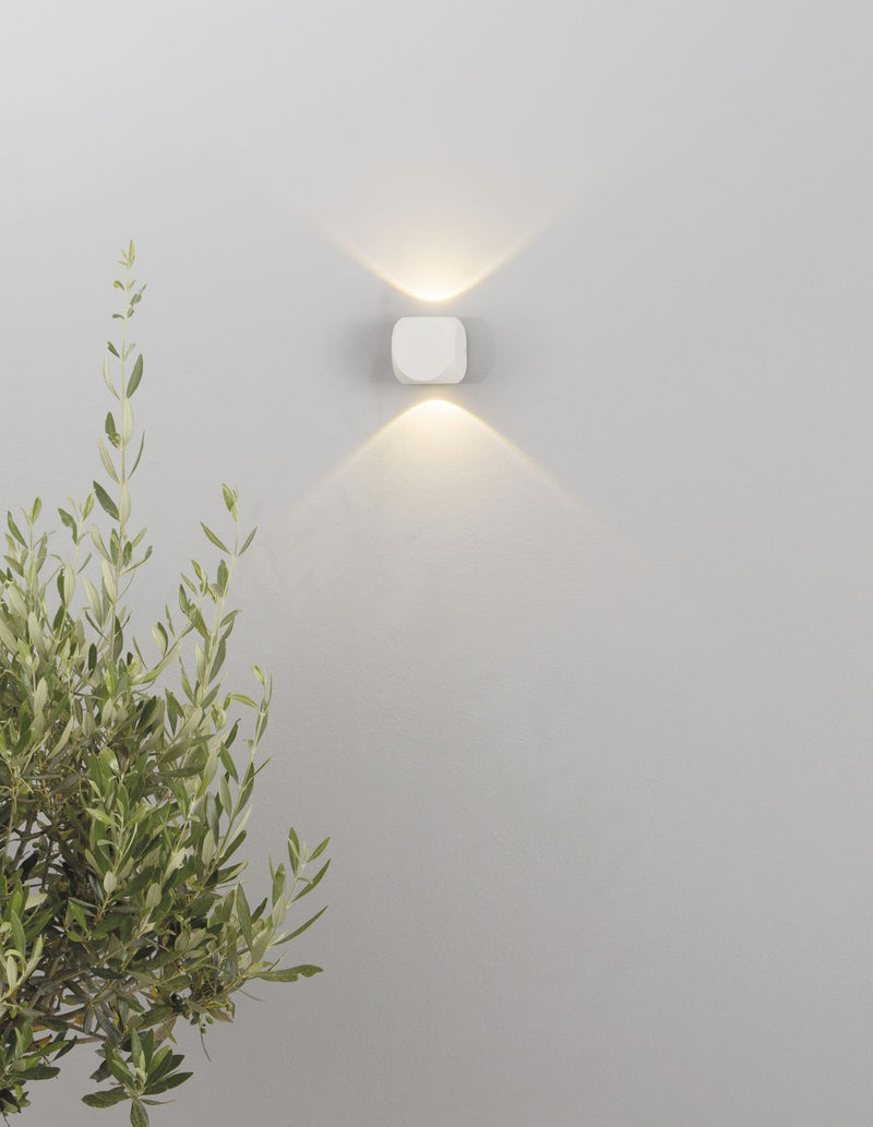 Applique extérieure Zari blanche, verre (9226217)