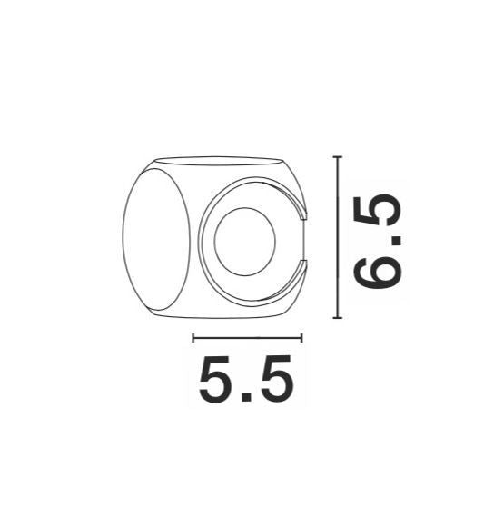 Applique extérieure Zari blanche, verre (9226217)