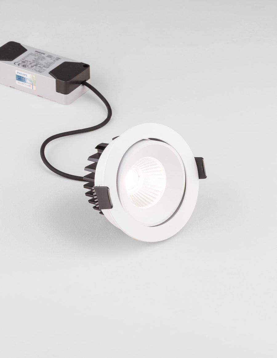 Projecteur extérieur Blade blanc, L 9 cm