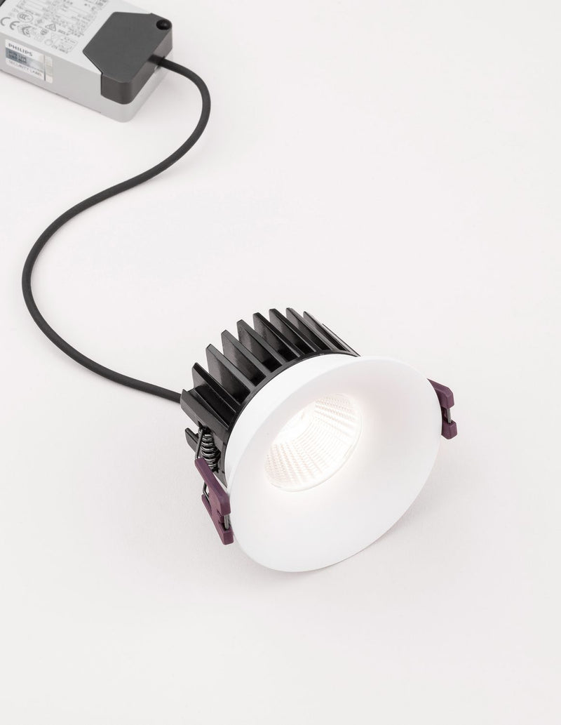 Projecteur extérieur Blade blanc, L 8,5 cm