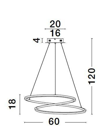 Suspension Girish dorée (9248109)