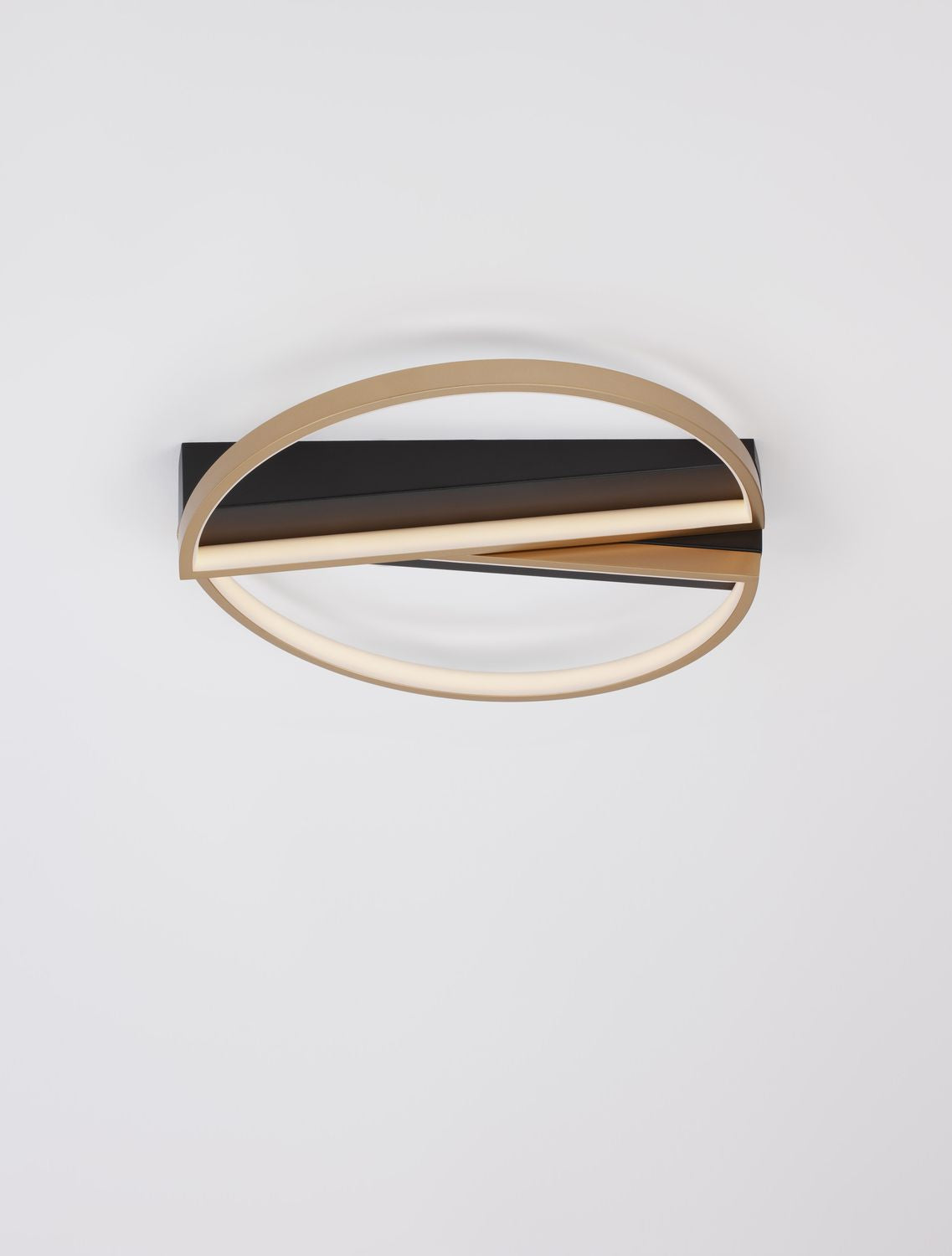 Plafonnier Elize noir, L 43,6 cm