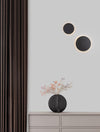 Applique murale Cyrcle noire, H 30 cm