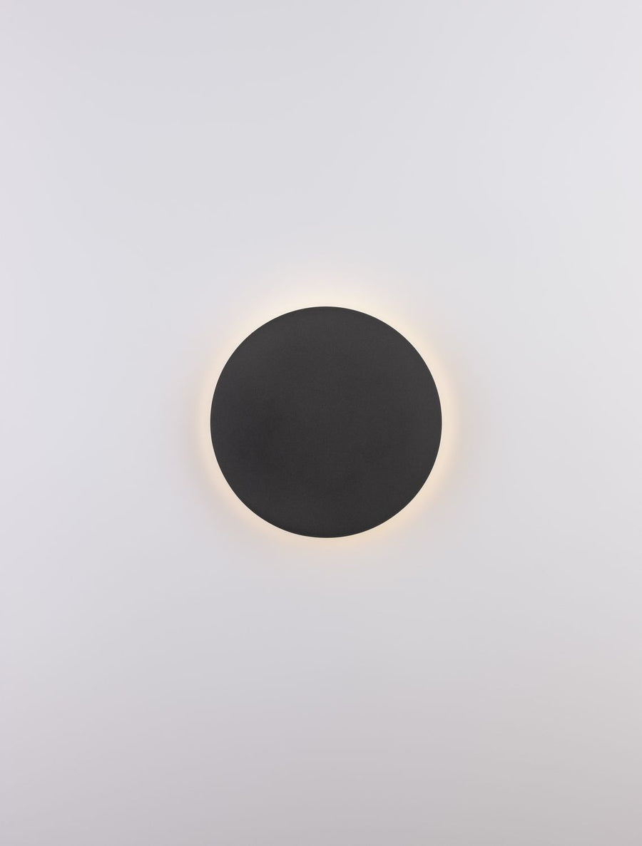 Applique murale Cyrcle noire, H 22 cm