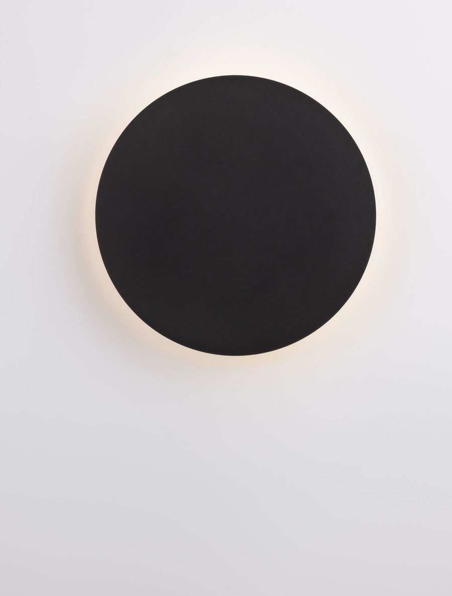 Applique murale Cyrcle noire, H 22 cm