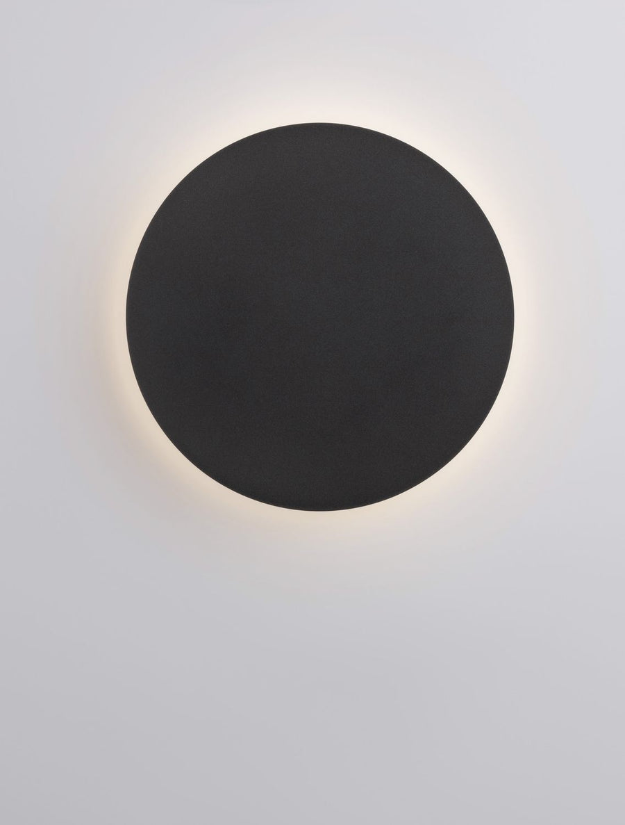 Applique murale Cyrcle noire, H 22 cm