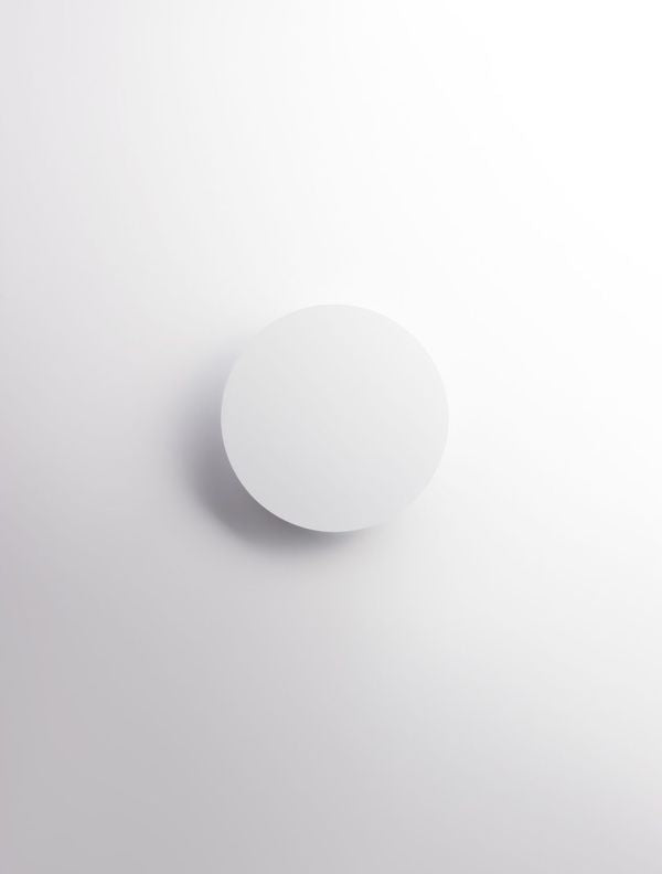 Applique murale Cyrcle blanche, H 22 cm