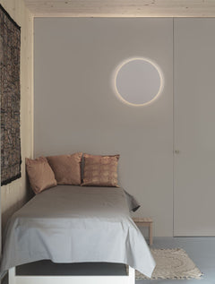 Applique murale Nevo blanche, H 30 cm