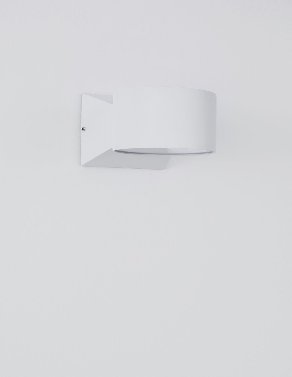 Applique extérieure Chez blanche, verre, L 13 cm