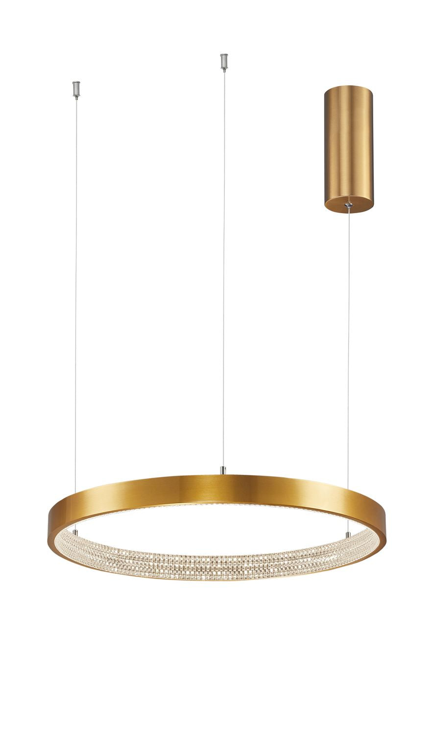 Suspension Preston dorée, H 120 cm (9285401)