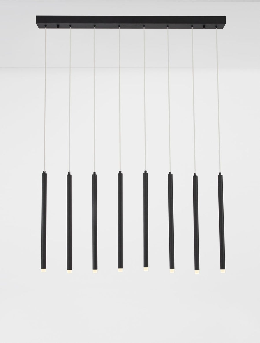 Suspension Trimle noire, H 180 cm