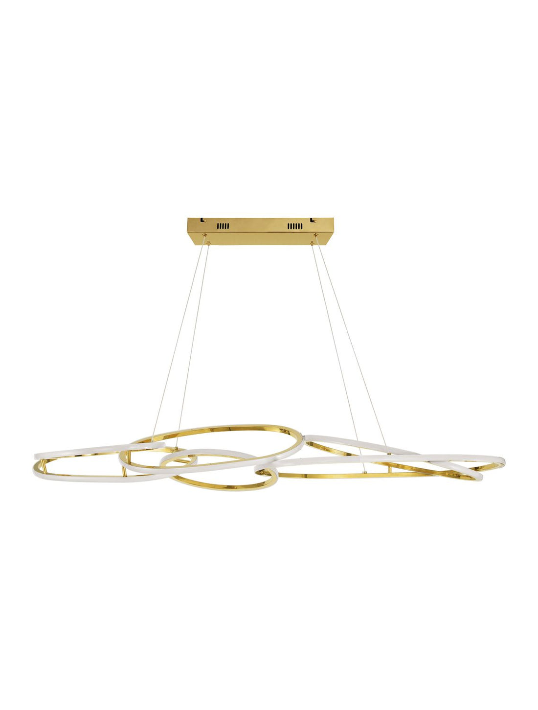 Suspension Nudos dorée, H 150 cm (9289083)