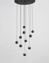 Suspension Nocci noire, H 150 cm