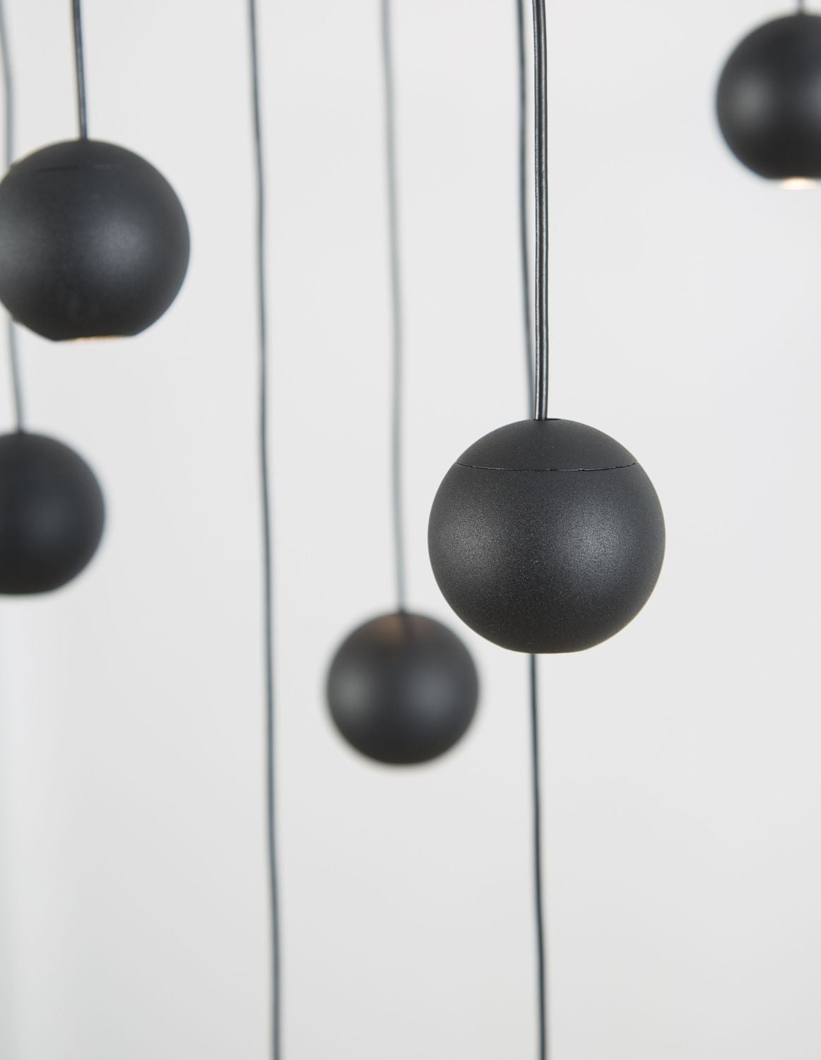 Suspension Nocci noire, H 150 cm