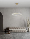 Suspension Aurelia dorée, cristal, H 120 cm (9333062)