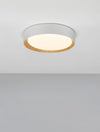 Plafonnier Stake blanc, bois, Ø 35 cm