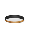 Plafonnier Stake noir, bois, Ø 60 cm