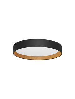 Plafonnier Stake noir, bois, Ø 60 cm
