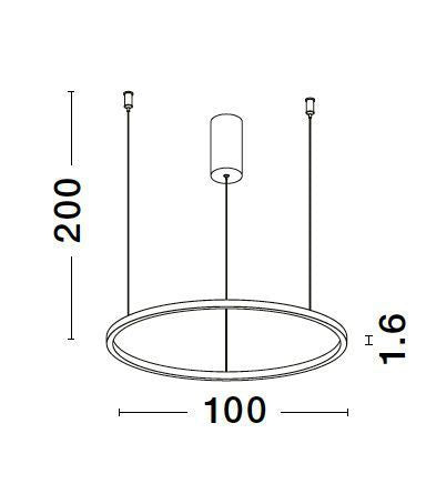 Suspension Tarquin laiton (9345610)