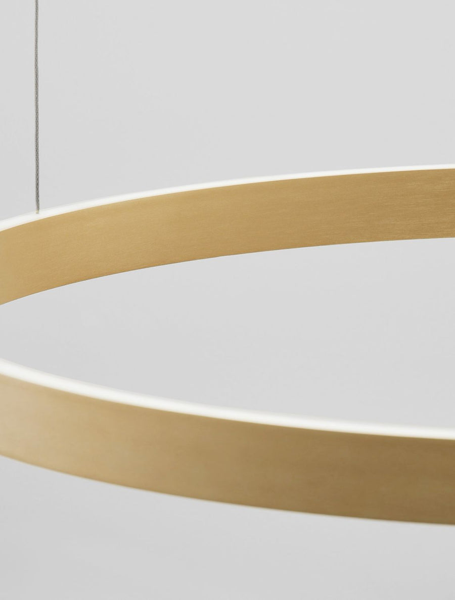 Suspension Elowen dorée, H 150 cm (9345665)