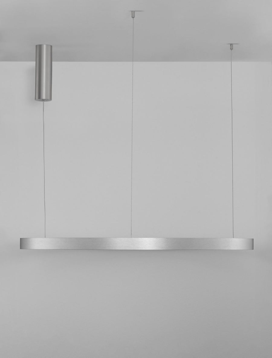 Suspension Elowen argentée, H 200 cm