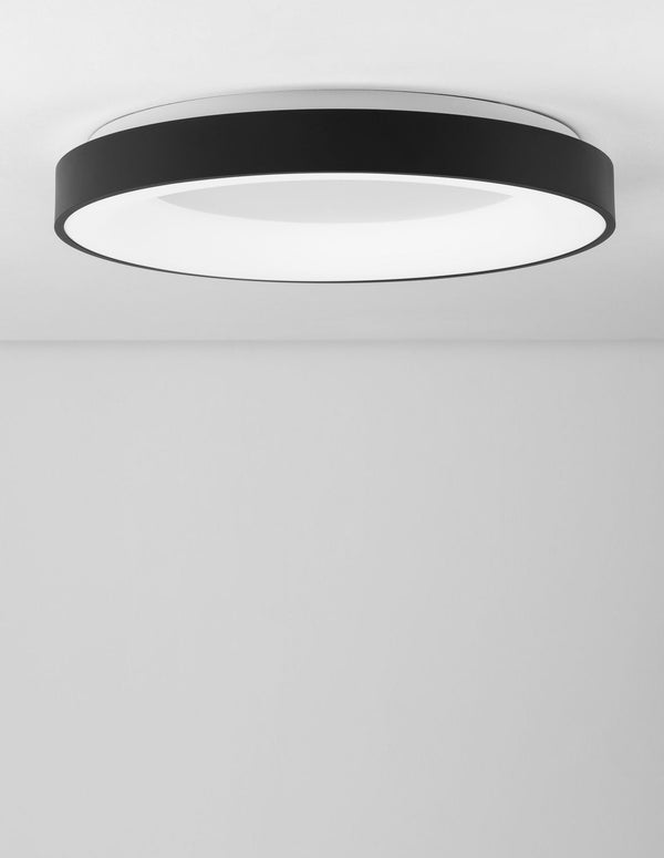 Plafonnier Rando Thin noir, Ø 60 cm (9353851)