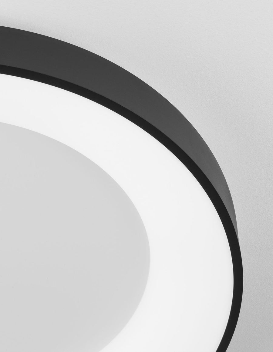 Plafonnier Rando Thin noir, Ø 60 cm (9353851)