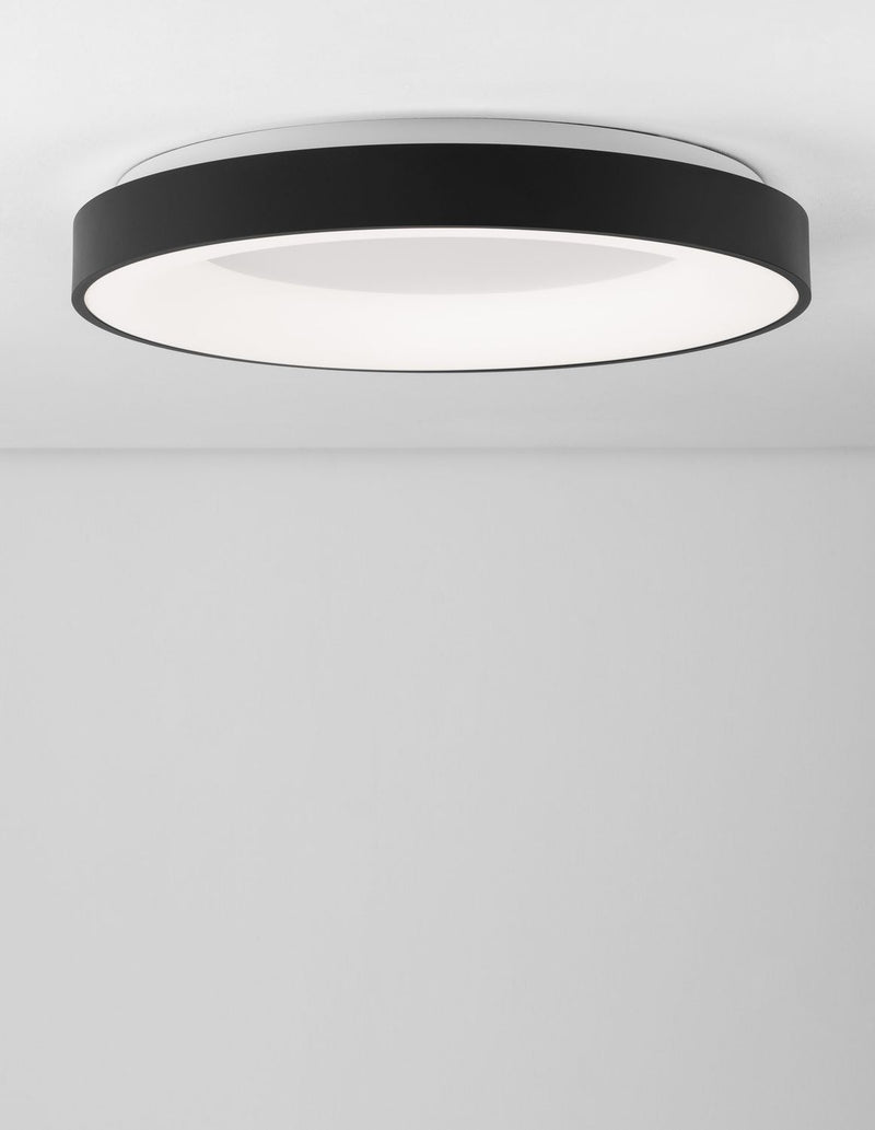 Plafonnier Rando Thin noir, Ø 60 cm (9353853)