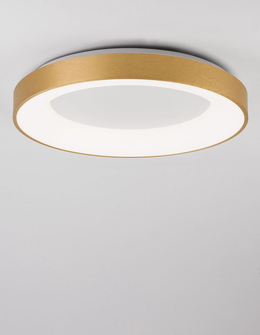 Plafonnier Rando Thin doré, Ø 60 cm