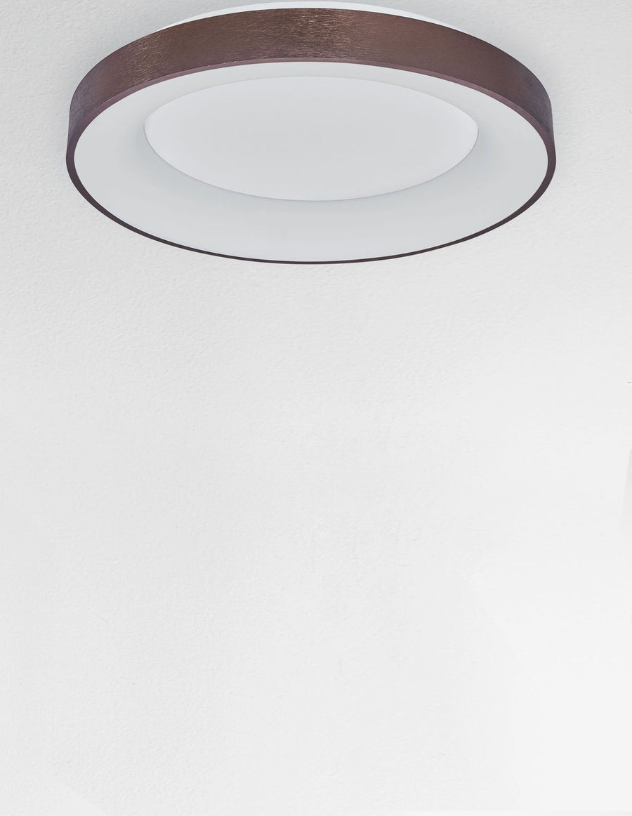 Plafonnier Rando Thin marron, Ø 60 cm