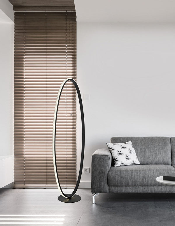 Lampadaire Nager noir