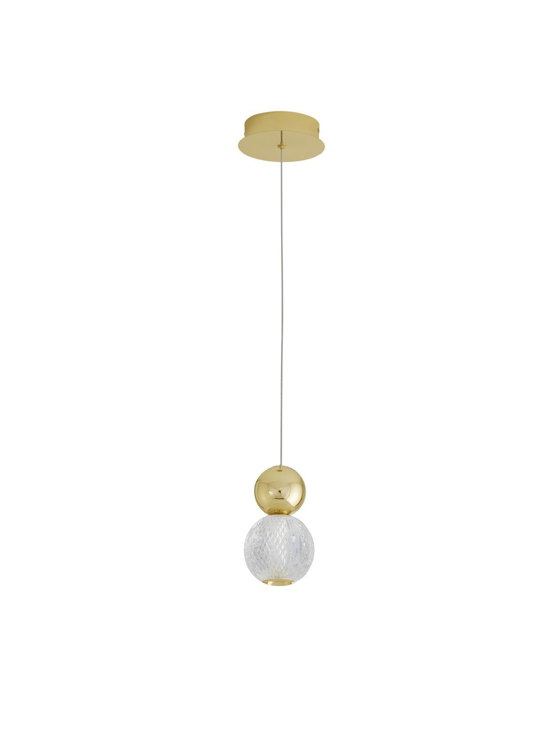 Suspension Brille dorée, H 120 cm (9511020)