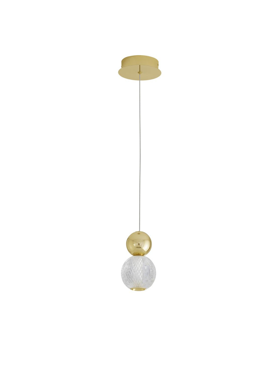 Suspension Brille dorée, H 120 cm (9511020)