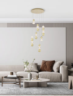 Suspension Brille dorée, H 200 cm (9511060)