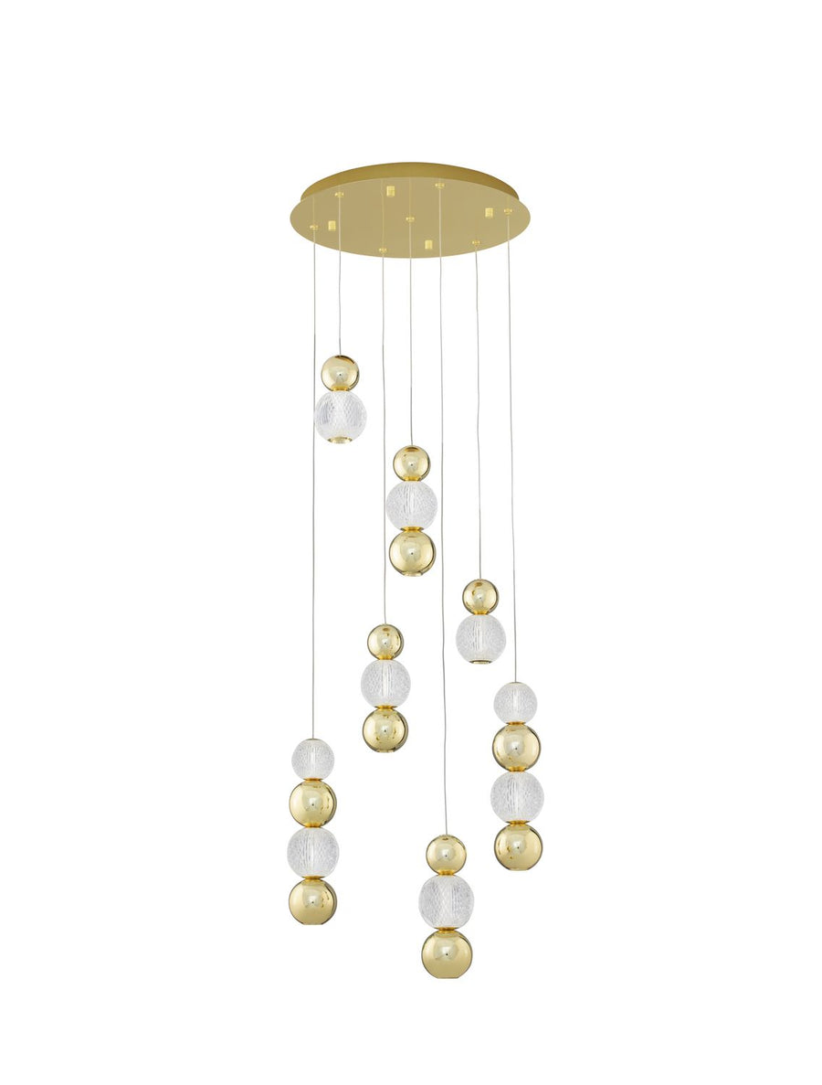 Suspension Brille dorée, H 200 cm (9511060)