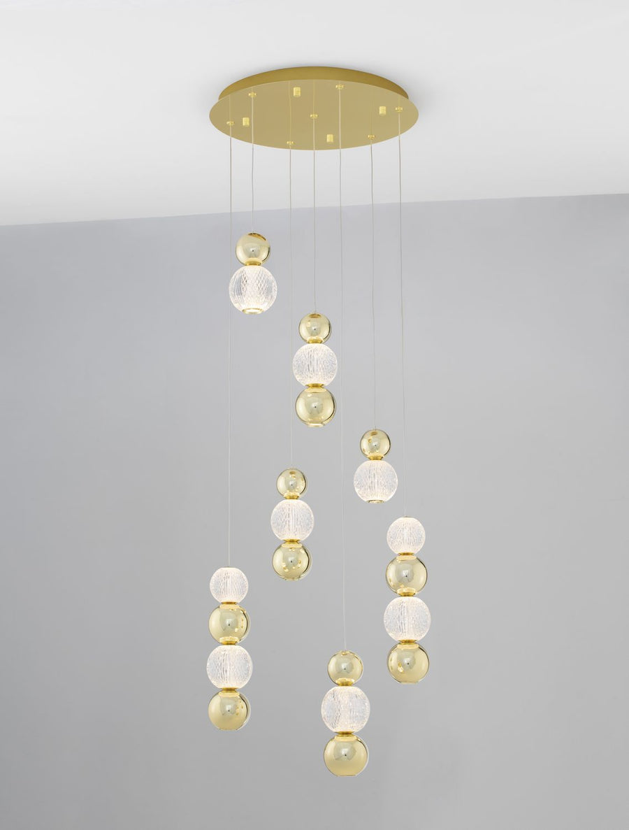 Suspension Brille dorée, H 200 cm (9511060)