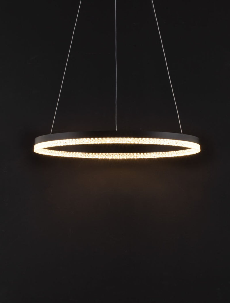 Suspension Adria noire, H 150 cm (9530227)