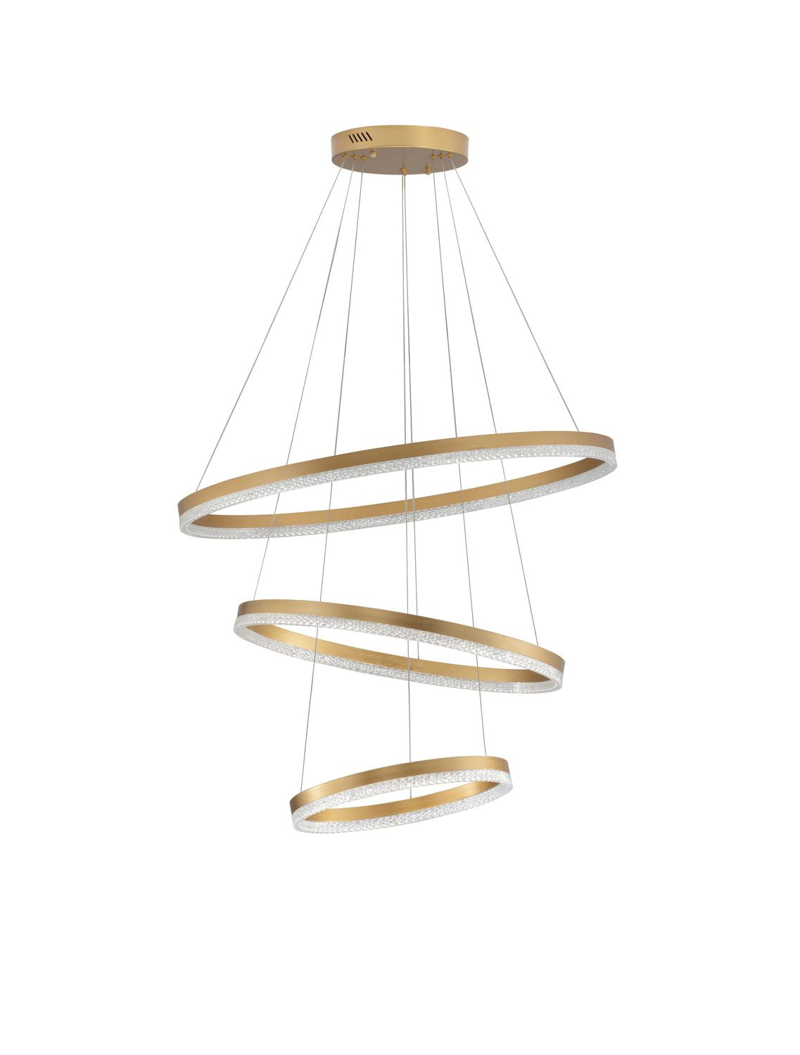 Suspension Adria laiton, H 300 cm