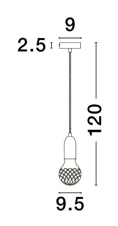 Suspension Veda laiton, verre
