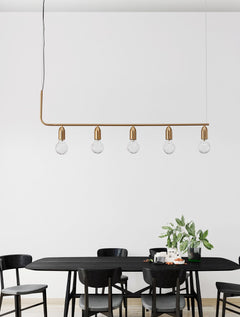 Suspension luminaire | Veda Laiton L 128 cm