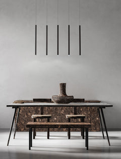 Suspension Dandia noire, H 150 cm (9540202)