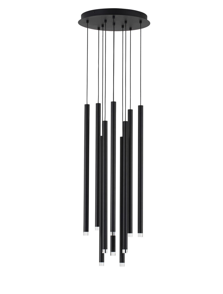 Suspension Dandia noire, H 72 cm