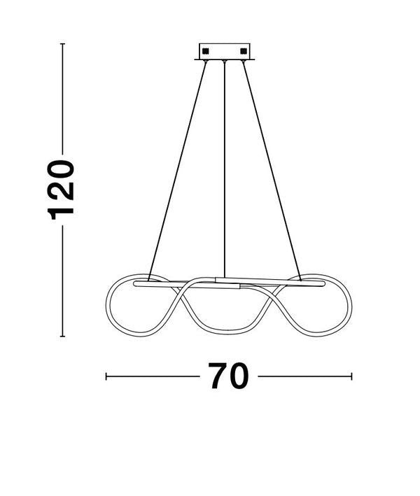 Suspension Tiriac dorée (9548104)